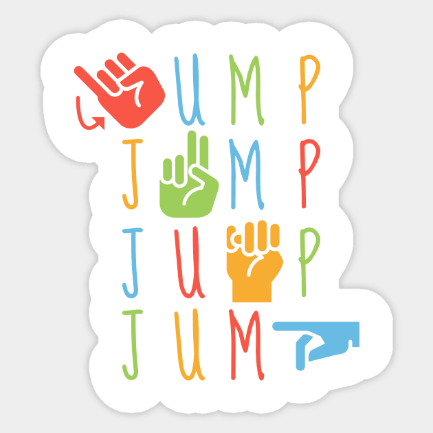 ASL Jump- Kids Sign Language Sticker by Sweet Sign Language